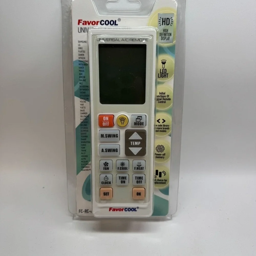 FavorCOOL Replacement Remote Control All in One Universal LCD Controller for AC